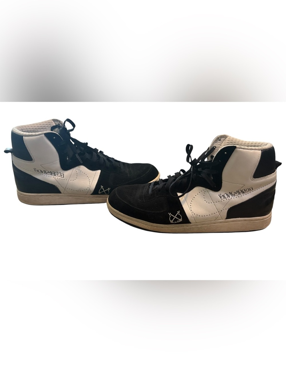 2008 Nike Terminator High Stussy Neighborhood Boneyards Black Sail Size 11